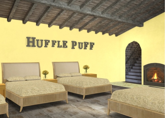 huffle puff girls dormitory Design Rendering