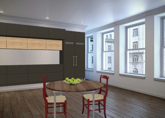 Apartment kitchen  Design Rendering
