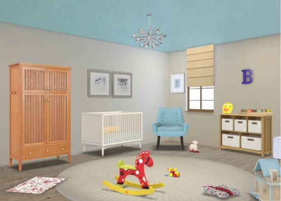 Baby nursery Design Rendering
