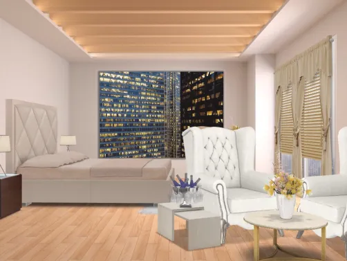 Luxurious city condo bedroom