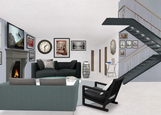 A's living room  Design Rendering