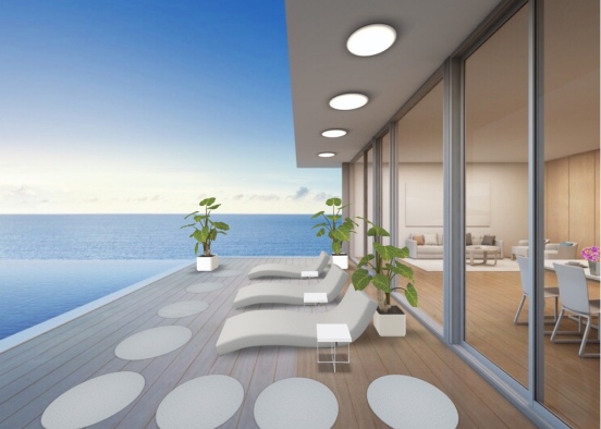 Pool with a View Design Rendering