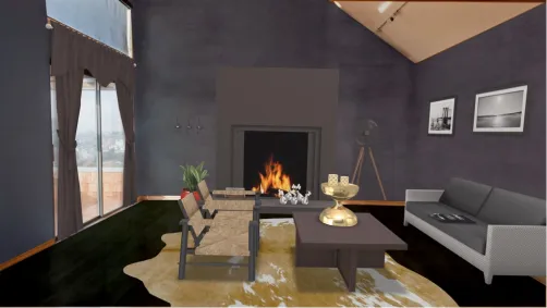 Black livingroom!