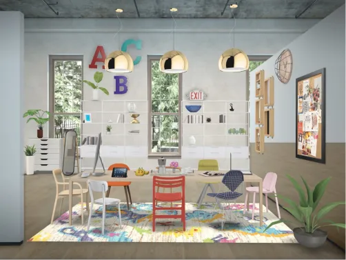 Colorful office