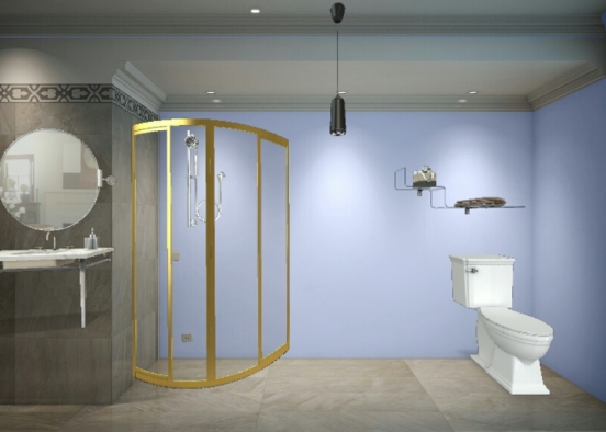 Hotel bathroom Design Rendering