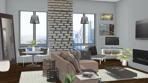Modern Apartment living space