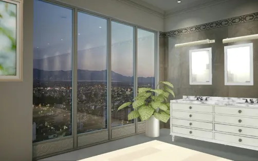 Une petite salle de bain