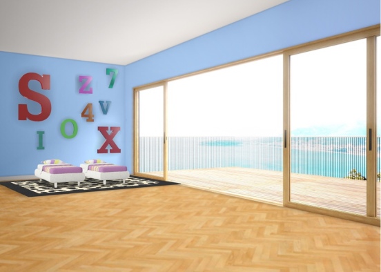 My kids’ room (when i have some) Design Rendering
