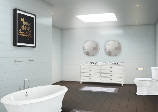 1st bathroom design  Design Rendering
