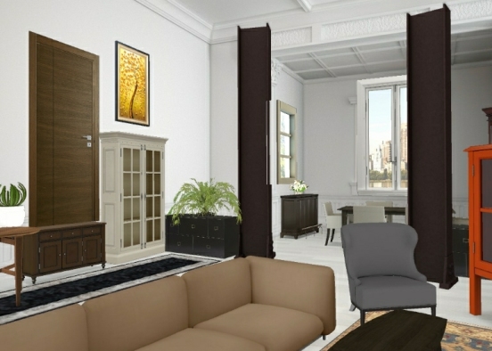 Living room east Design Rendering