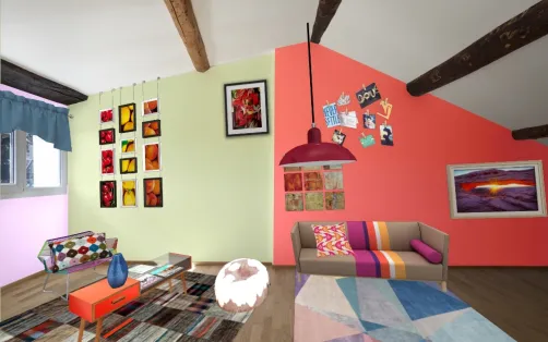 Salon coloré