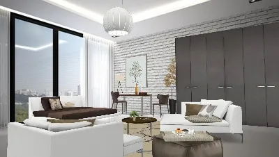 Contemporary with a twist of chocolate  Design Rendering