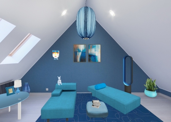 Relax in blue Design Rendering