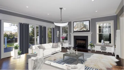 Airy and light living room! Tranquility.