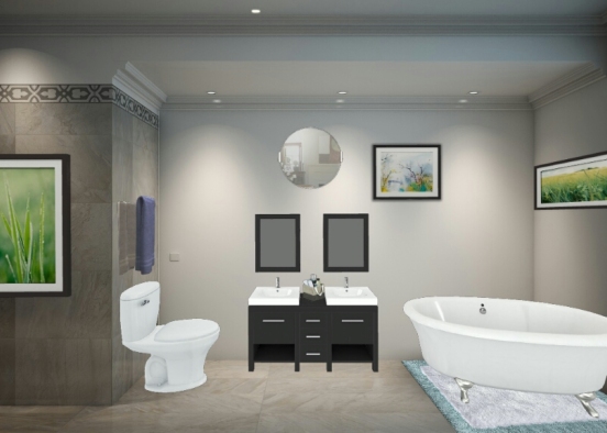 Salle de bain magnifique♥♥ Design Rendering