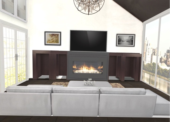 G and G house living room Design Rendering