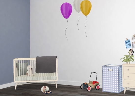 Lovely Baby Room Design Rendering
