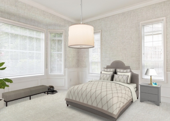 Elegant Master Bedroom Design Rendering