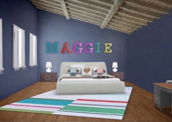 Maggie's Bedroom Design Rendering