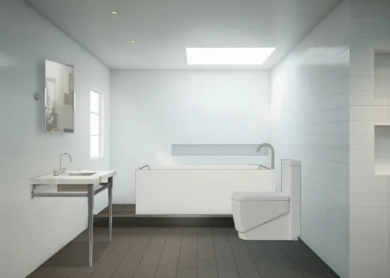 Banheiro chique Design Rendering