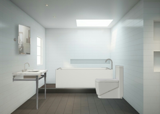 Banheiro chique Design Rendering