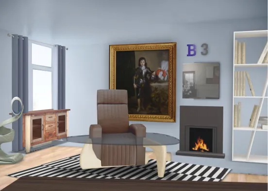 Bella Living Room Design Rendering