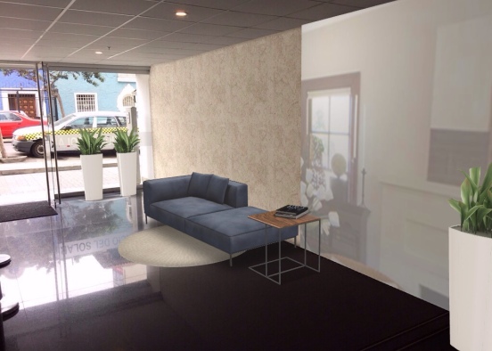 Lobby sofa Design Rendering