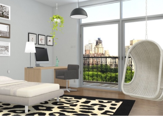 New York apartment park overlook Design Rendering