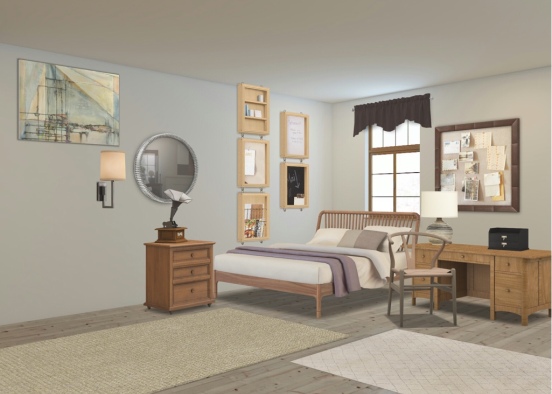 Cozy gray room Design Rendering