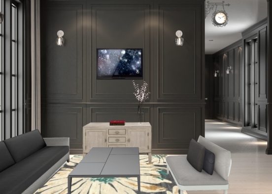 Living Room 001  Design Rendering