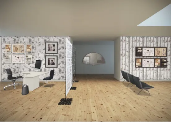office and waiting room Design Rendering