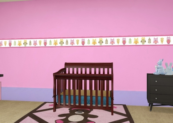 Nursery room Design Rendering