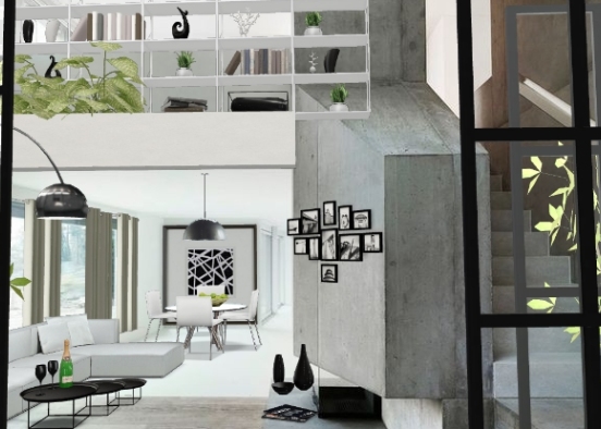 Loft Style Zen & Minimalism 🌿 Design Rendering