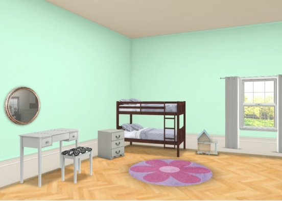 Modern child’s room Design Rendering