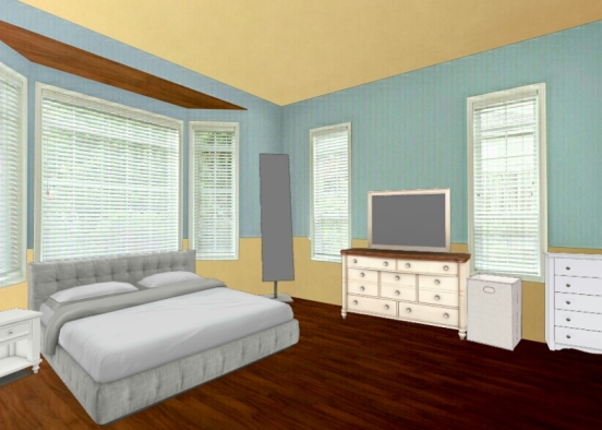A cute plain room Design Rendering
