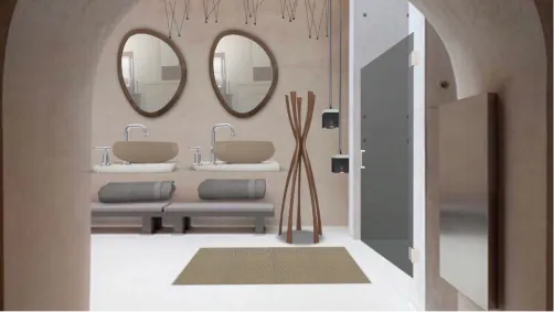 Modern minimalist bathroom!