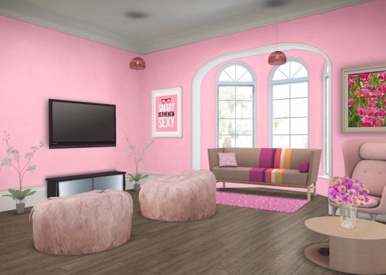 Girls Rooms Design Rendering