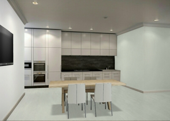 Cosy kitchen Design Rendering