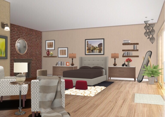 Bedroom suite Design Rendering
