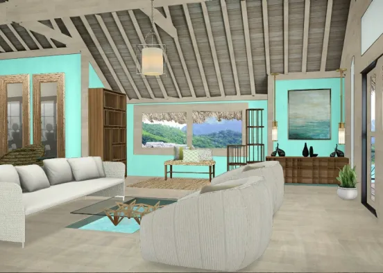 Casa de praia Design Rendering