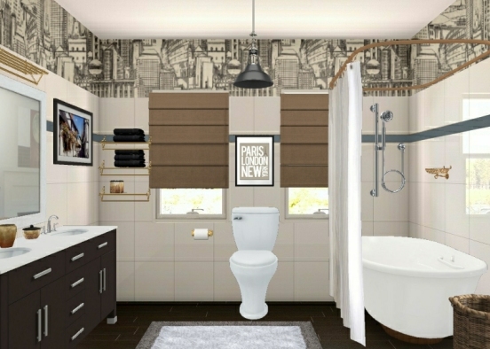Chill Bathroom Design Rendering