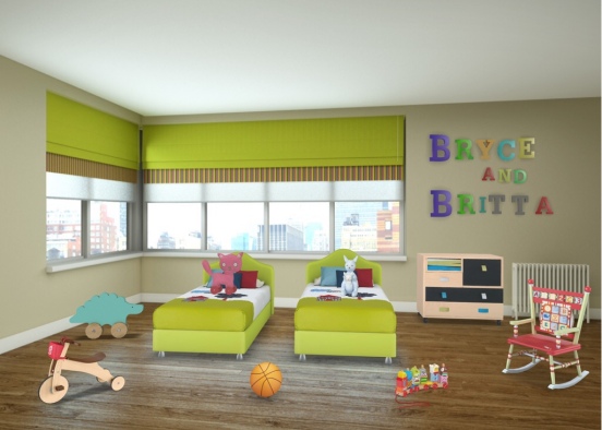 Bryce and Britta’s room Design Rendering