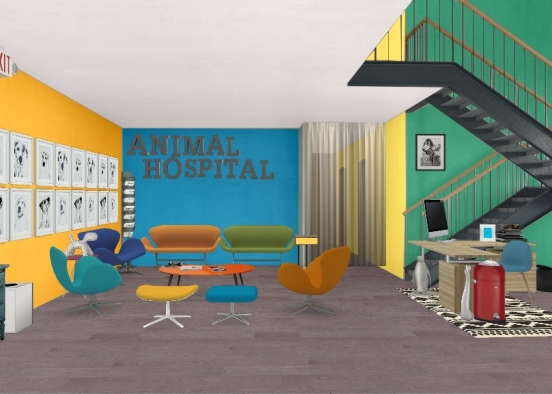Animal hospital Design Rendering