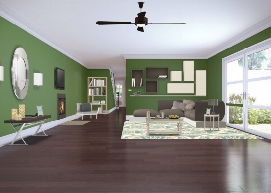 Main Living room  Design Rendering