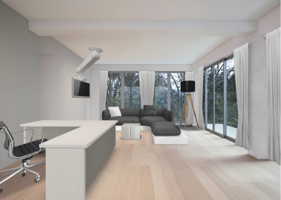 Spanish livingroom Design Rendering