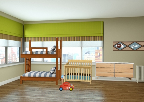 Zuriels Kidsroom Design Rendering