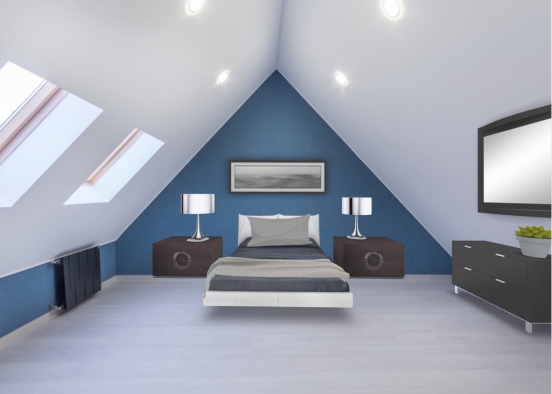 blue and gray Design Rendering