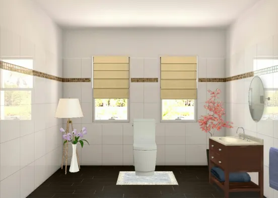 Basic Bathroom Design Rendering