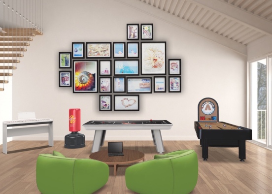 awesome game room  Design Rendering