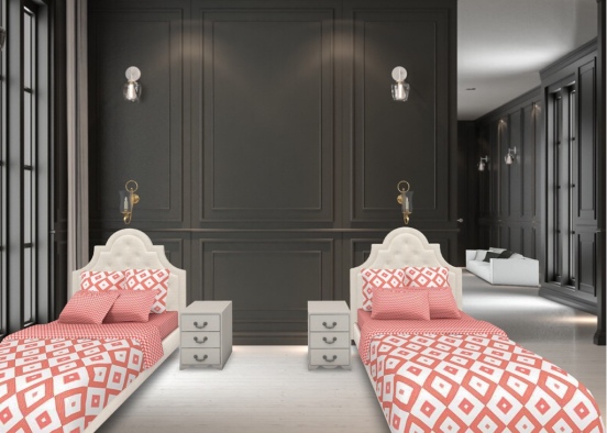 Pink and Black Estate Design Rendering